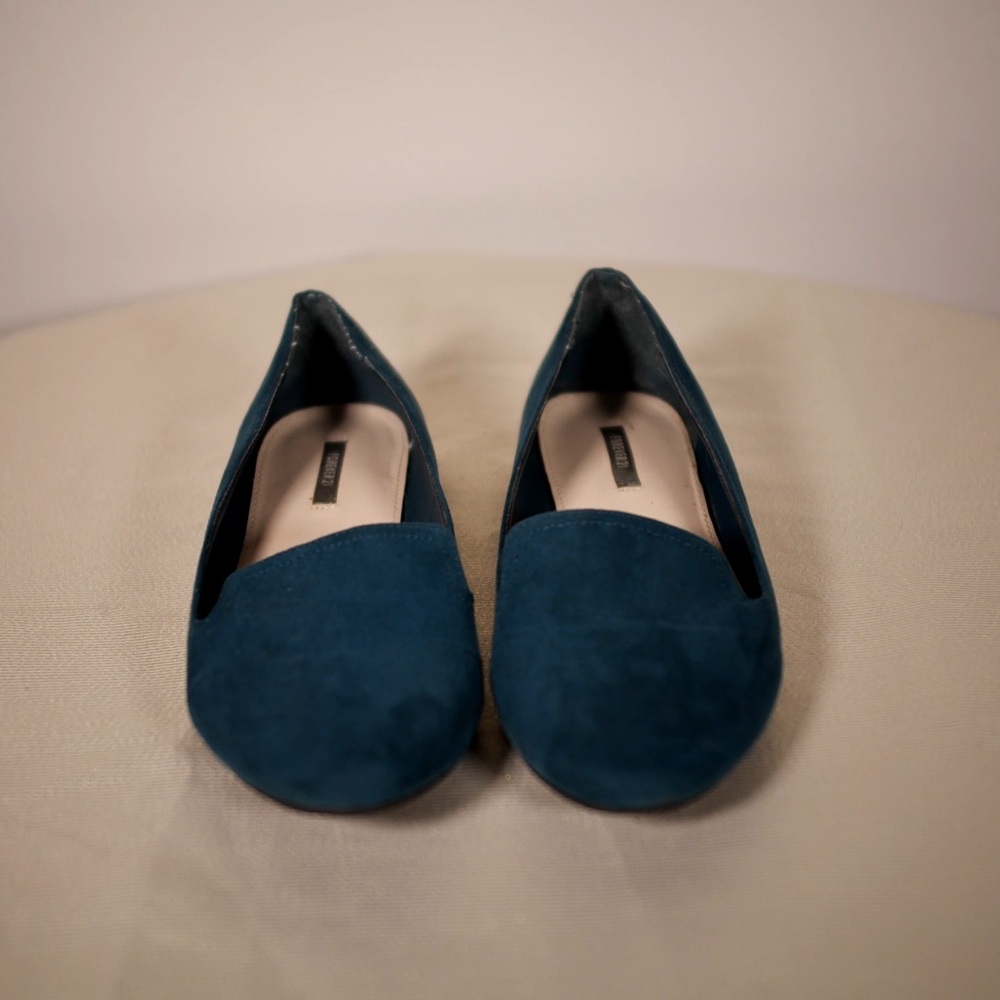 Forever 21 loafer shoes. Dark teal